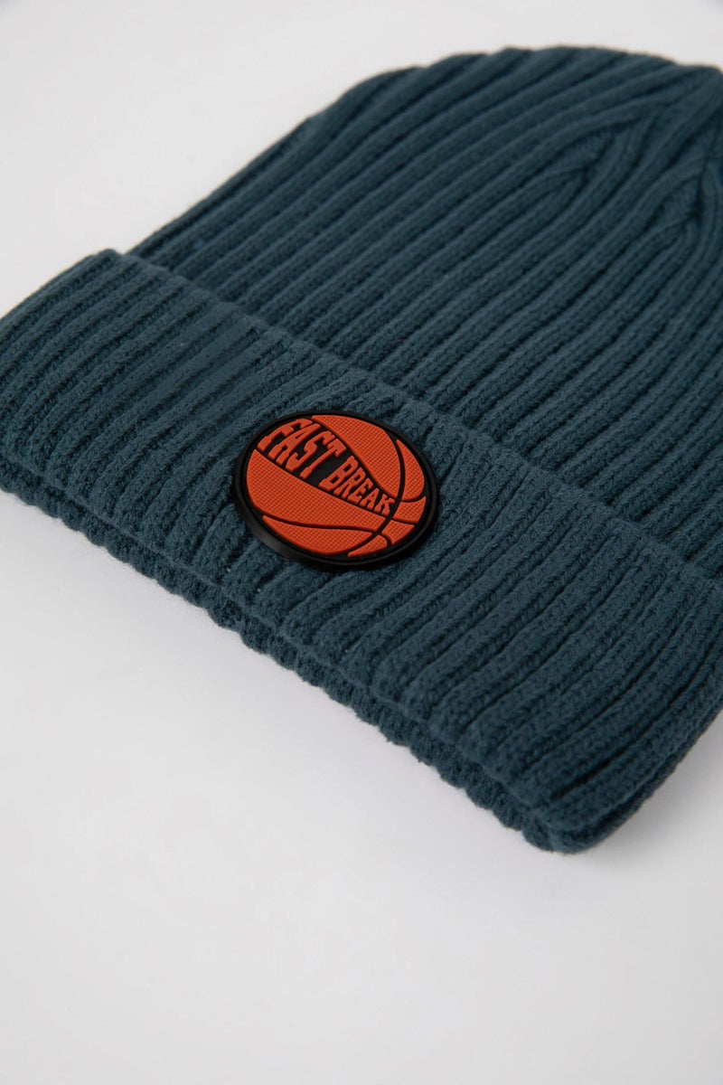 DeFacto Green Boy Boy Corduroy Knitted Beanie Casual - Image 3